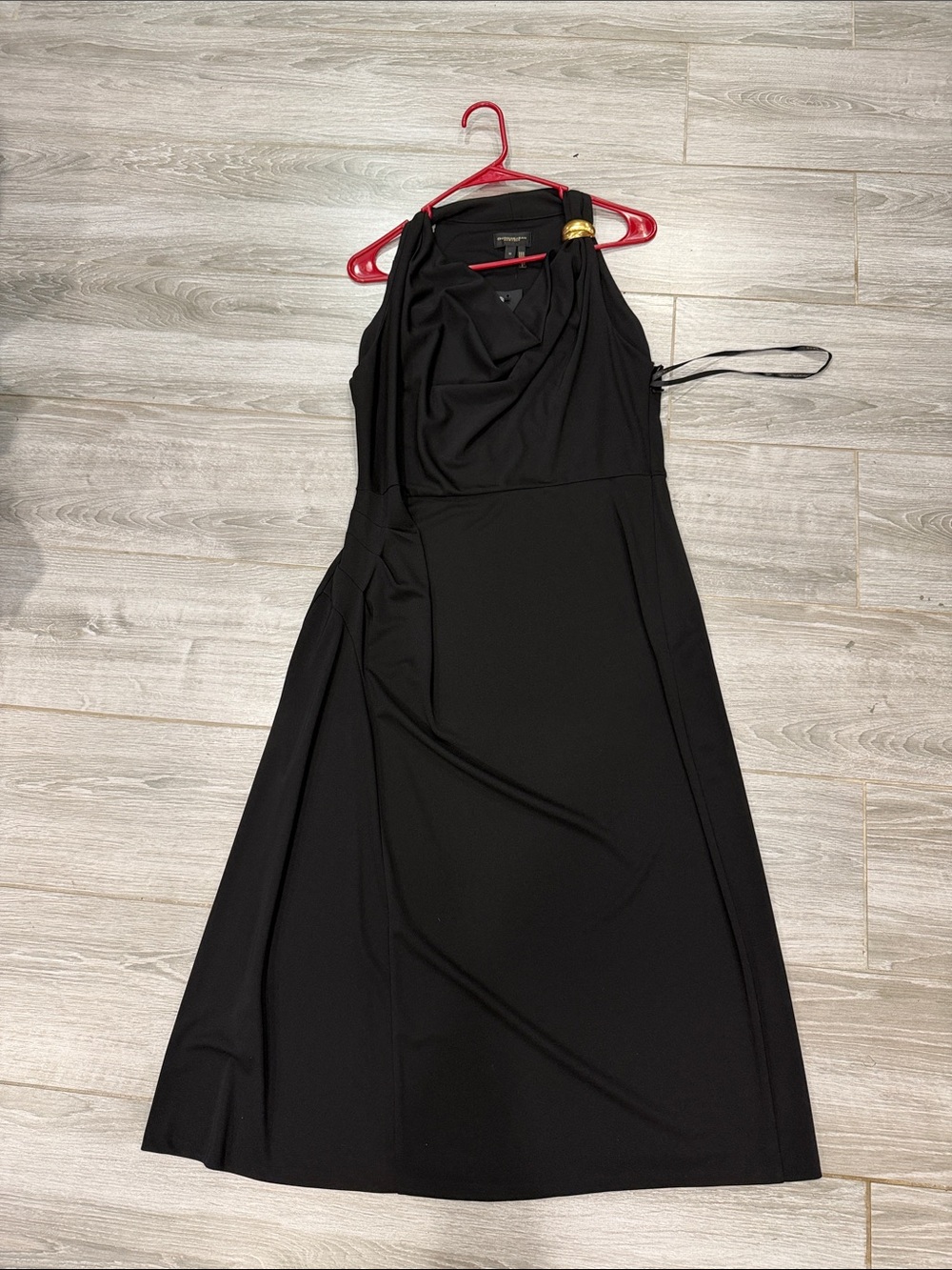Donna Karan Black Sleeveless A-Line Dress size 12
